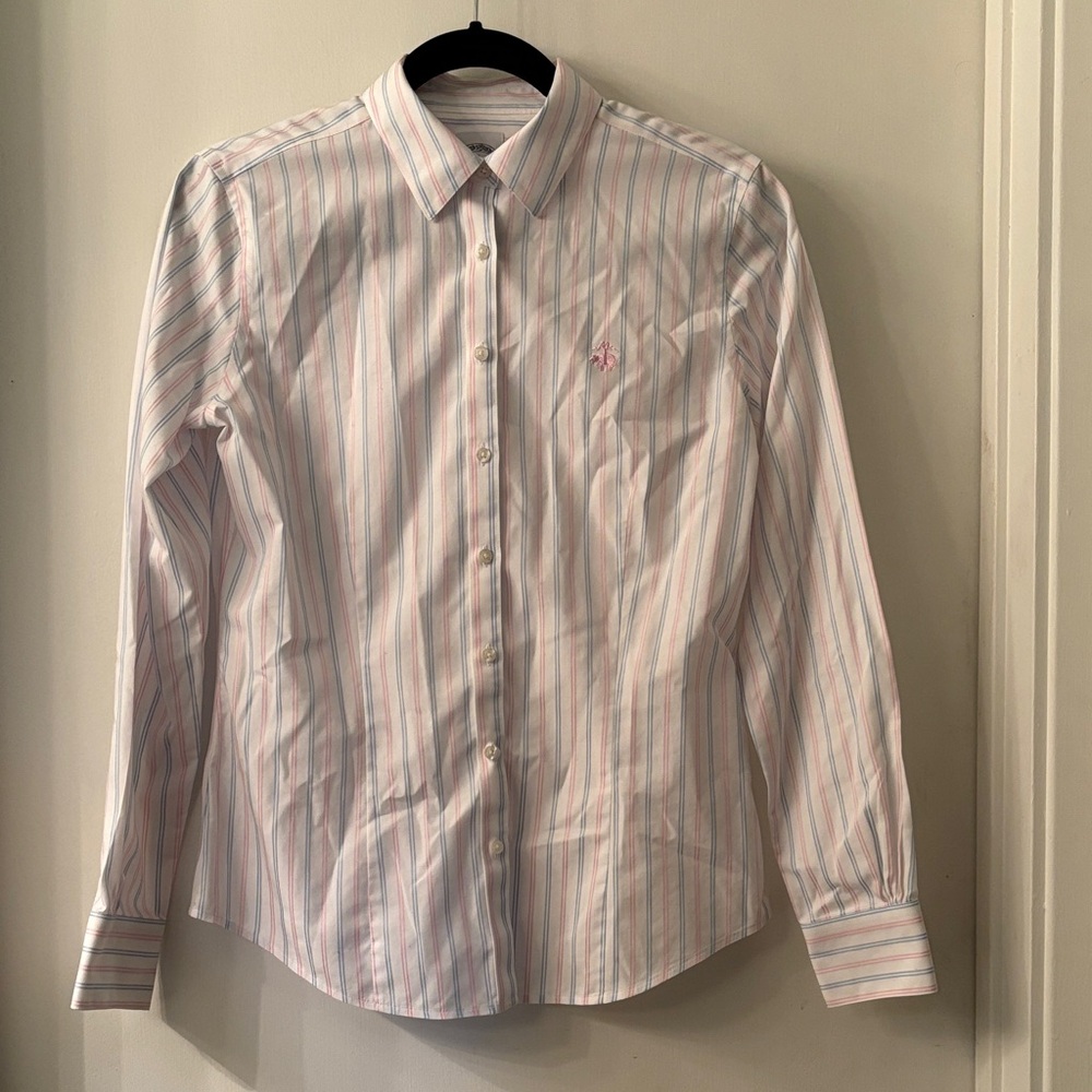 Brooks Brothers Pastel Striped Button Down Shirt